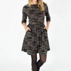 SHOKO Dresses Dress Luiza In Black Colorful.