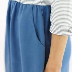 SHOKO Dress Luiza Navy Stripes. Dresses