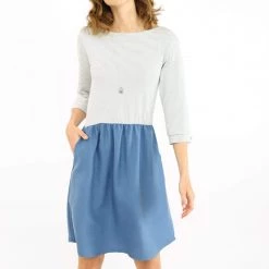 SHOKO Dress Luiza Navy Stripes. Dresses