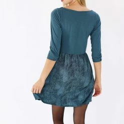 SHOKO Dress Luiza Petrol Leo. Dresses