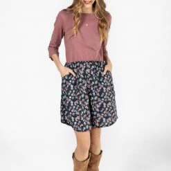 SHOKO Dress Luiza Dusty Pink Floral. Dresses