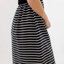 SHOKO Dresses Dress Maya Black Stripes.
