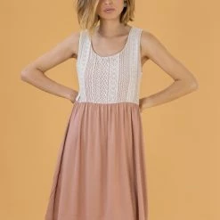 SHOKO New In Dress Maya Dusty Pink.