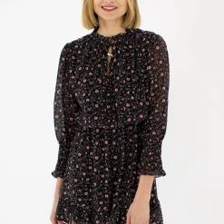SHOKO Dress Melba Black Floral Dresses