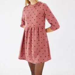 SHOKO Dress Naria Dusty Pink Polka Dots. 11 SHOKO Dress Naria Dusty Pink Polka Dots.