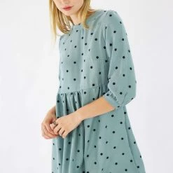 SHOKO Dress Naria Mint Polka Dots.