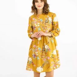 SHOKO Dresses Dress Naria Mustard Floral.