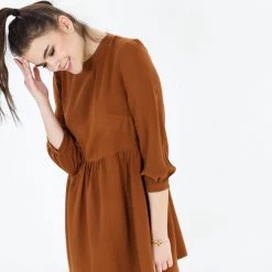 SHOKO View All Dress Naria Reddish Brown.