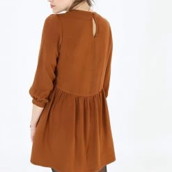 SHOKO View All Dress Naria Reddish Brown.