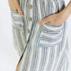SHOKO Dress Naxos Blue Stripes.