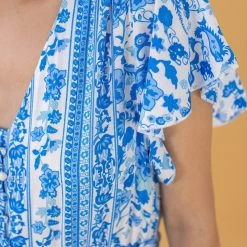 SHOKO New In Dress Palmer Sea Blue