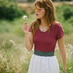 SHOKO Dresses Dress Steddy Dark Red.