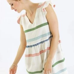 SHOKO Dresses Dress Syros Cream Folk.