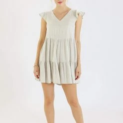 SHOKO Dress Syros In Beige.