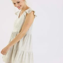 SHOKO Dress Syros In Beige.