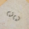 SHOKO Next Day Delivery Earrings Chunky Hoops Silver