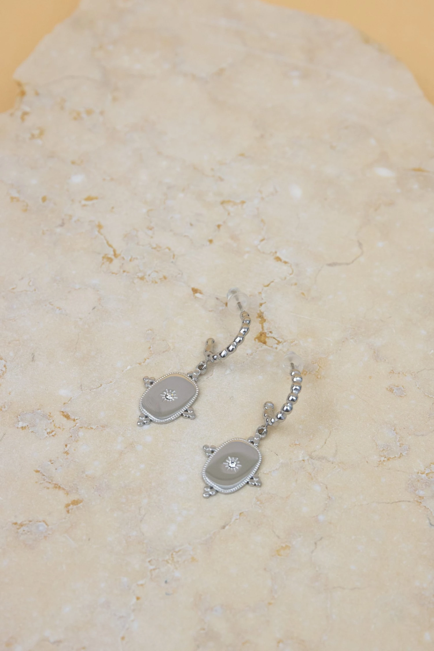 SHOKO Earrings Hoops And Cross Silver Next Day Delivery 2 SHOKO Earrings Hoops And Cross Silver Next Day Delivery