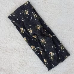 SHOKO Headband Flowers Grey
