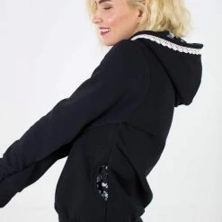 SHOKO Hoodie Annemarie Black Floral.