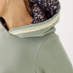 SHOKO Hoodie Annemarie Mint Floral Sweaters & Hoodies