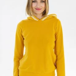 SHOKO Hoodie Annemarie Mustard Geo. Sweaters & Hoodies
