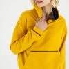 SHOKO Sweaters & Hoodies Hoodie Iris Mustard Colorful.