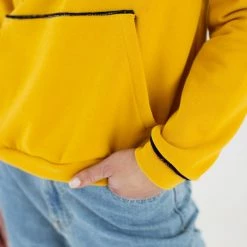 SHOKO Sweaters & Hoodies Hoodie Iris Mustard Colorful.