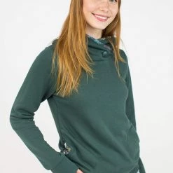 SHOKO Hoodie Oklahoma In Green. Sweaters & Hoodies