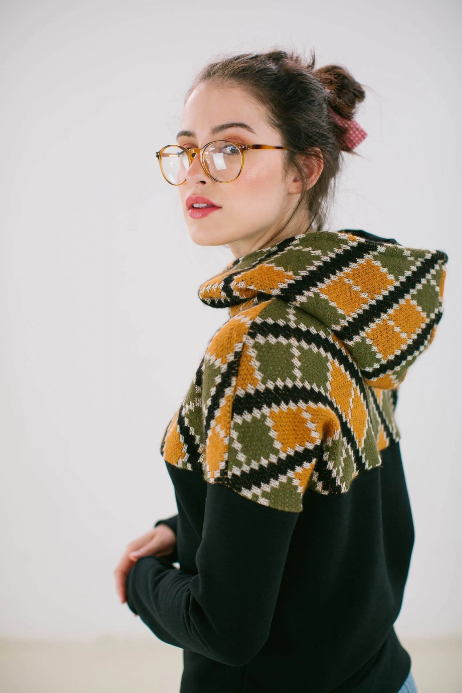 SHOKO Sweaters & Hoodies Hoodie To Go Black Patchwork. 5 SHOKO Sweaters & Hoodies Hoodie To Go Black Patchwork.