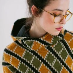 SHOKO Sweaters & Hoodies Hoodie To Go Black Patchwork.