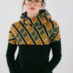 SHOKO Sweaters & Hoodies Hoodie To Go Black Patchwork.