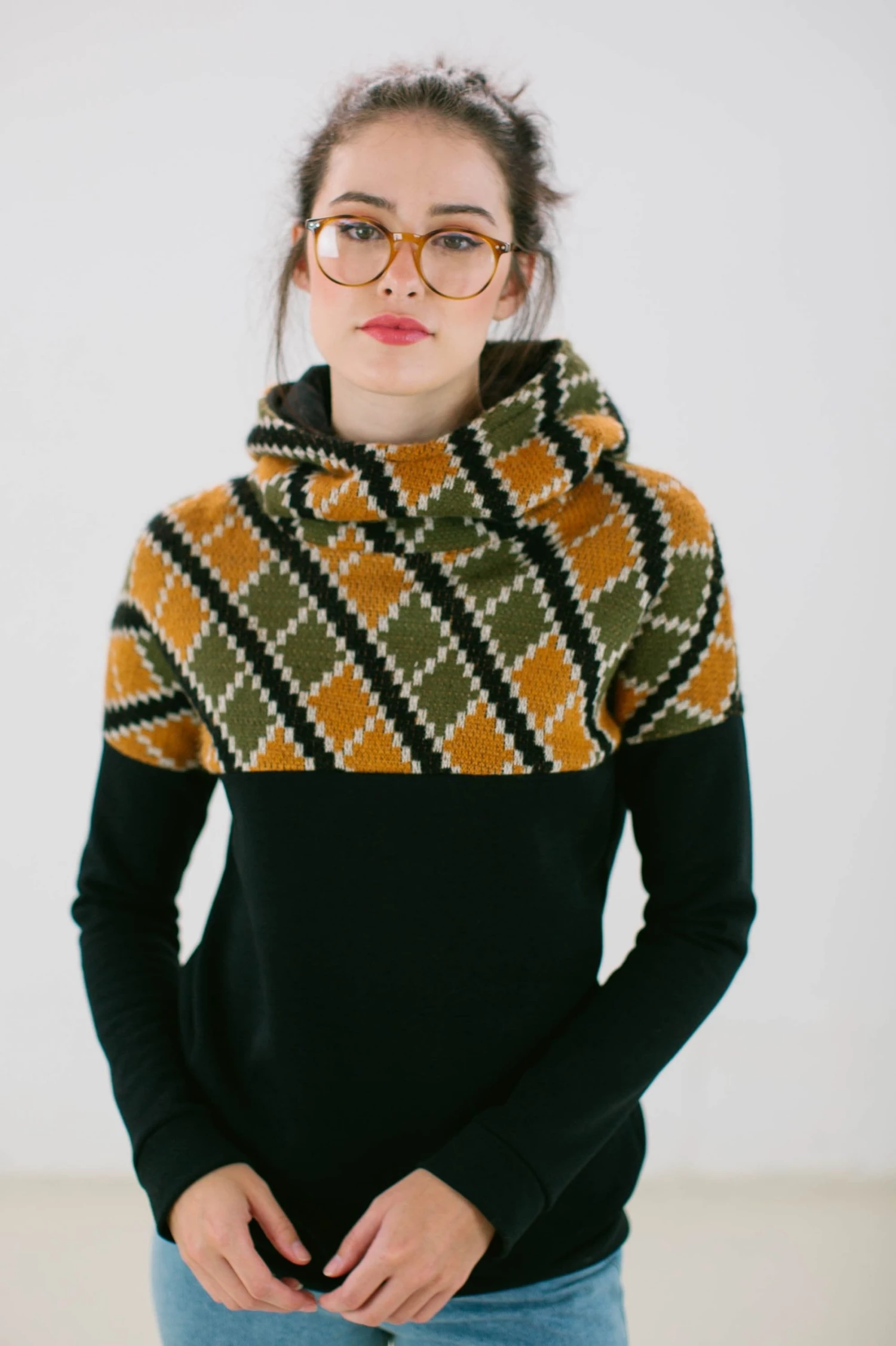 SHOKO Sweaters & Hoodies Hoodie To Go Black Patchwork. 2 SHOKO Sweaters & Hoodies Hoodie To Go Black Patchwork.