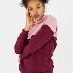 SHOKO Sweaters & Hoodies Hoodie To Go Wine Red Rose.