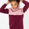 SHOKO Sweaters & Hoodies Hoodie To Go Wine Red Rose.