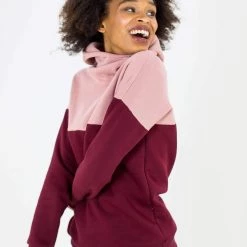 SHOKO Sweaters & Hoodies Hoodie To Go Wine Red Rose.