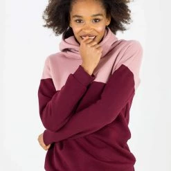 SHOKO Sweaters & Hoodies Hoodie To Go Wine Red Rose.