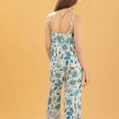 SHOKO New In Jumpsuit Paisley Beach Bum Turquoise
