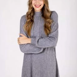 SHOKO Knit Dress Elisa Grey. Dresses
