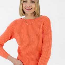 SHOKO Sweaters & Hoodies Knit Sweater Florance Orange