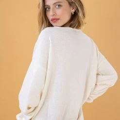 SHOKO New In Knit Sweater Lilliana In Cream.