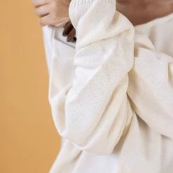 SHOKO New In Knit Sweater Lilliana In Cream.