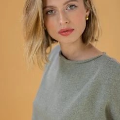 SHOKO New In Knit Sweater Lilliana In Khaki.