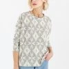 SHOKO Knit Sweater Noelle Snowflake Beige. Sweaters & Hoodies