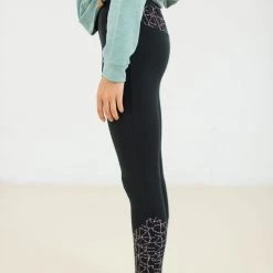 SHOKO Skirts & Bottoms Leggings Black GeoStripes.