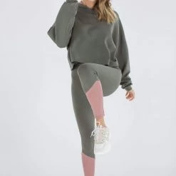 SHOKO Skirts & Bottoms Leggings In Green And Pink.