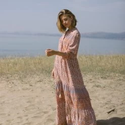 SHOKO Maxi Dress Margaret Dusty Boho New In 7 SHOKO Maxi Dress Margaret Dusty Boho New In