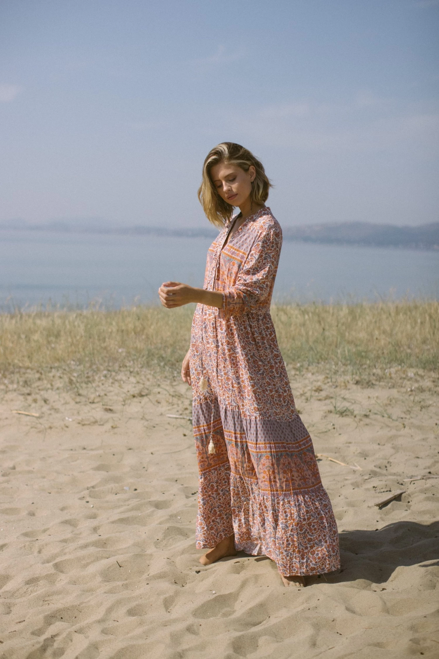 SHOKO Maxi Dress Margaret Dusty Boho New In 3 SHOKO Maxi Dress Margaret Dusty Boho New In