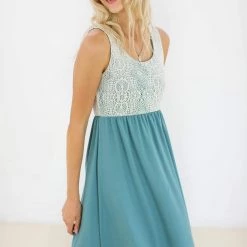 SHOKO Midi Dress Maya Mint Lace Dresses