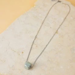 SHOKO Next Day Delivery Necklace Cube Mint