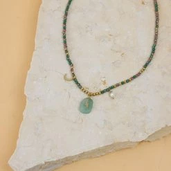 SHOKO Next Day Delivery Necklace Emerald Moon
